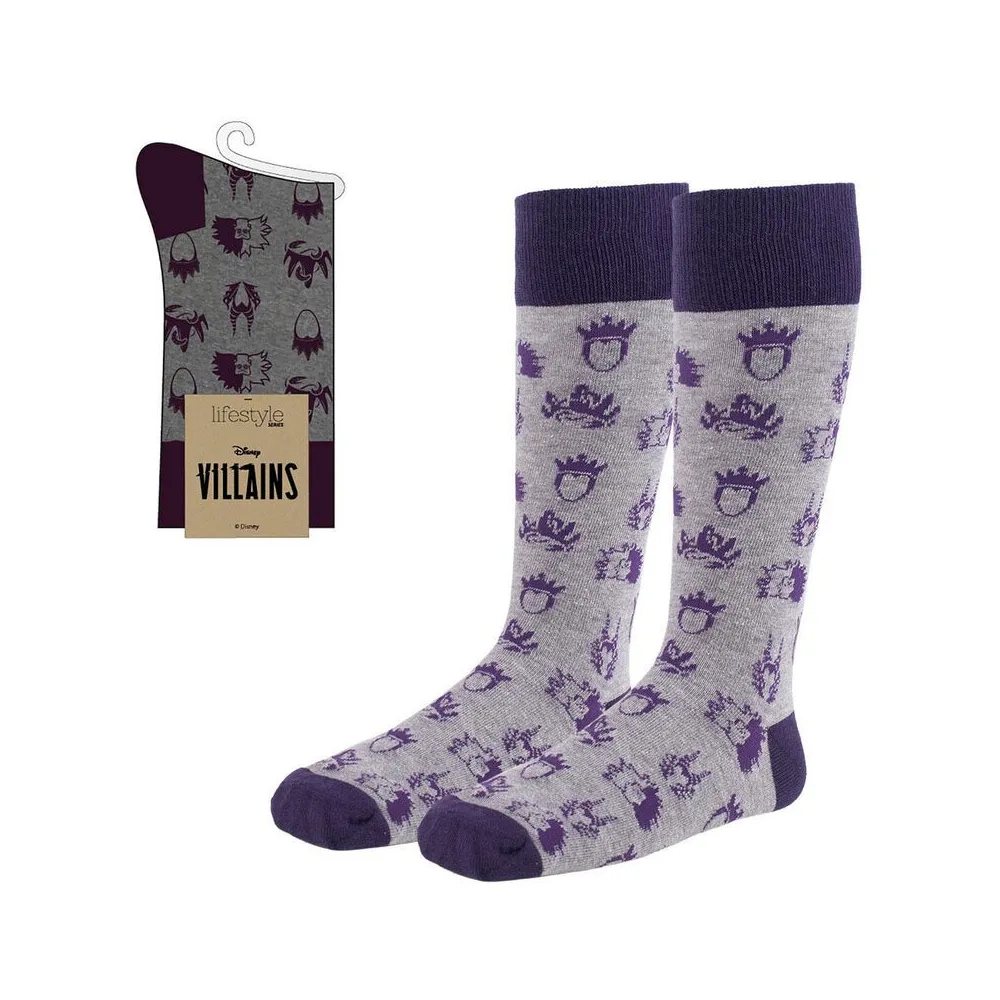 OFFICIAL DISNEY VILLAINS ICONS PAIR OF NOVELTY SOCKS