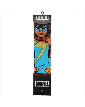 MS MARVEL ALL OVER PRINT 1 PAIR CREW SOCKS (CHARACTER COLLECTION)