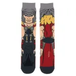 MARVEL COMICS THE MIGHTY THOR ALL OVER PRINT 1 PAIR CREW SOCKS (CHARACTER COLLECTION)