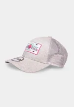 MIAMI VICE NUMBER PLATE PATCH PRINT GREY TRUCKER SNAPBACK BASEBALL CAP