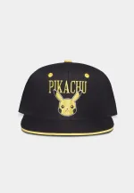 NINTENDO POKEMON ANGRY PIKACHU BLACK SNAPBACK BASEBALL CAP