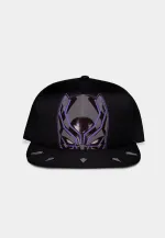 MARVEL COMICS BLACK PANTHER MASK BLACK SNAPBACK BASEBALL CAP