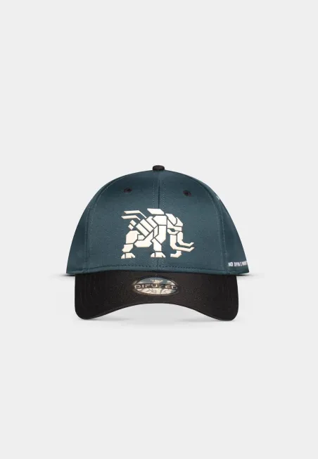 HORIZON FORBIDDEN WEST TREMORTUSKS GREEN SNAPBACK BASEBALL CAP