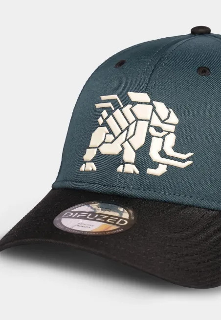 HORIZON FORBIDDEN WEST TREMORTUSKS GREEN SNAPBACK BASEBALL CAP