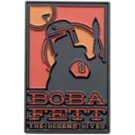 STAR WARS BOBA FETT THE LEGEND LIVES SOFT ENAMEL PIN BADGE