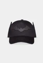 DC COMICS THE BATMAN LOGO COWL SHAPED BLACK SNAPBACK BASEBALL CAP