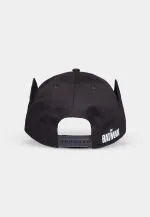 DC COMICS THE BATMAN LOGO COWL SHAPED BLACK SNAPBACK BASEBALL CAP