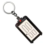 DISNEY MONSTERS INC. DOOR OPENING SUPRISE BLACK METAL KEYRING