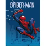 MARVEL COMICS THE AMAZING SPIDER-MAN SWINGING BLUE FLEECE BLANKET