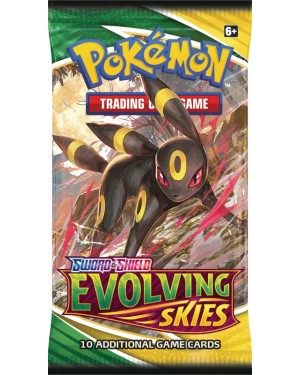 POKEMON SWORD AND SHIELD EVOLVING SKIES BOOSTER PACK TRADING CARD GAME