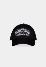 STAR WARS LOGO STARS PRINT BLACK SNAPBACK BASEBALL CAP