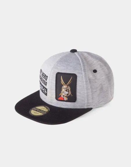 MY HERO ACADEMIA ALL MIGHT GREY SNAPBACK BASEBALL CAP