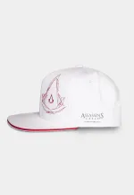 ASSASSIN'S CREED ANIMUS STYLED LOGO WHITE SNAPBACK BASEBALL CAP