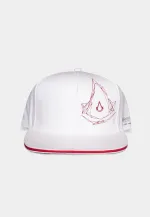 ASSASSIN'S CREED ANIMUS STYLED LOGO WHITE SNAPBACK BASEBALL CAP