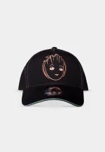 MARVEL COMICS GUARDIANS OF THE GALAXY GROOT OUTLINE BLACK SNAPBACK BASEBALL CAP