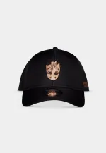 MARVEL COMICS GUARDIANS OF THE GALAXY GROOT HEAD BLACK SNAPBACK BASEBALL CAP