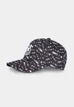 MARVEL COMICS LOKI SYMBOL ALL OVER PRINT BLACK SNAPBACK BASEBALL CAP