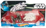 STAR WARS TIE FIGHTER vs MILLENNIUM FALCON DIE-CAST & PLASTIC HOT WHEELS VEHICLES