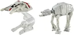 STAR WARS AT-AT vs REBEL SNOWSPEEDER DIE-CAST & PLASTIC HOT WHEELS VEHICLES