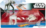 STAR WARS AT-AT vs REBEL SNOWSPEEDER DIE-CAST & PLASTIC HOT WHEELS VEHICLES