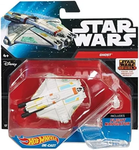 STAR WARS GHOST LIGHT FREIGHTER DIE-CAST & PLASTIC HOT WHEELS VEHICLES