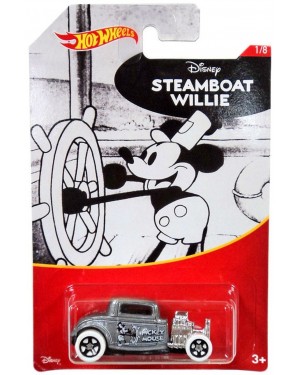DISNEY MICKEY MOUSE STEAMBOAT WILLIE DIE-CAST & PLASTIC HOT WHEELS VEHICLES [1/8]