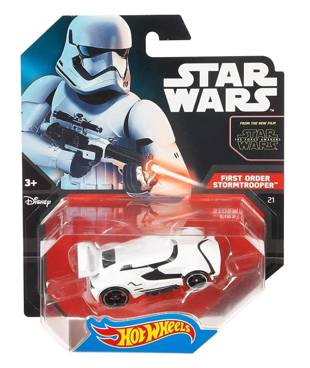 STAR WARS THE FORCE AWAKENS FIRST ORDER STORMTROOPER DIE-CAST & PLASTIC HOT WHEELS VEHICLES