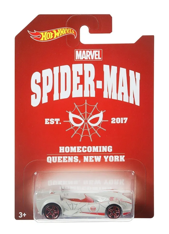 MARVEL SPIDER-MAN HOMECOMING SCOOPA DI GUEGO DIE-CAST & PLASTIC HOT WHEELS VEHICLES