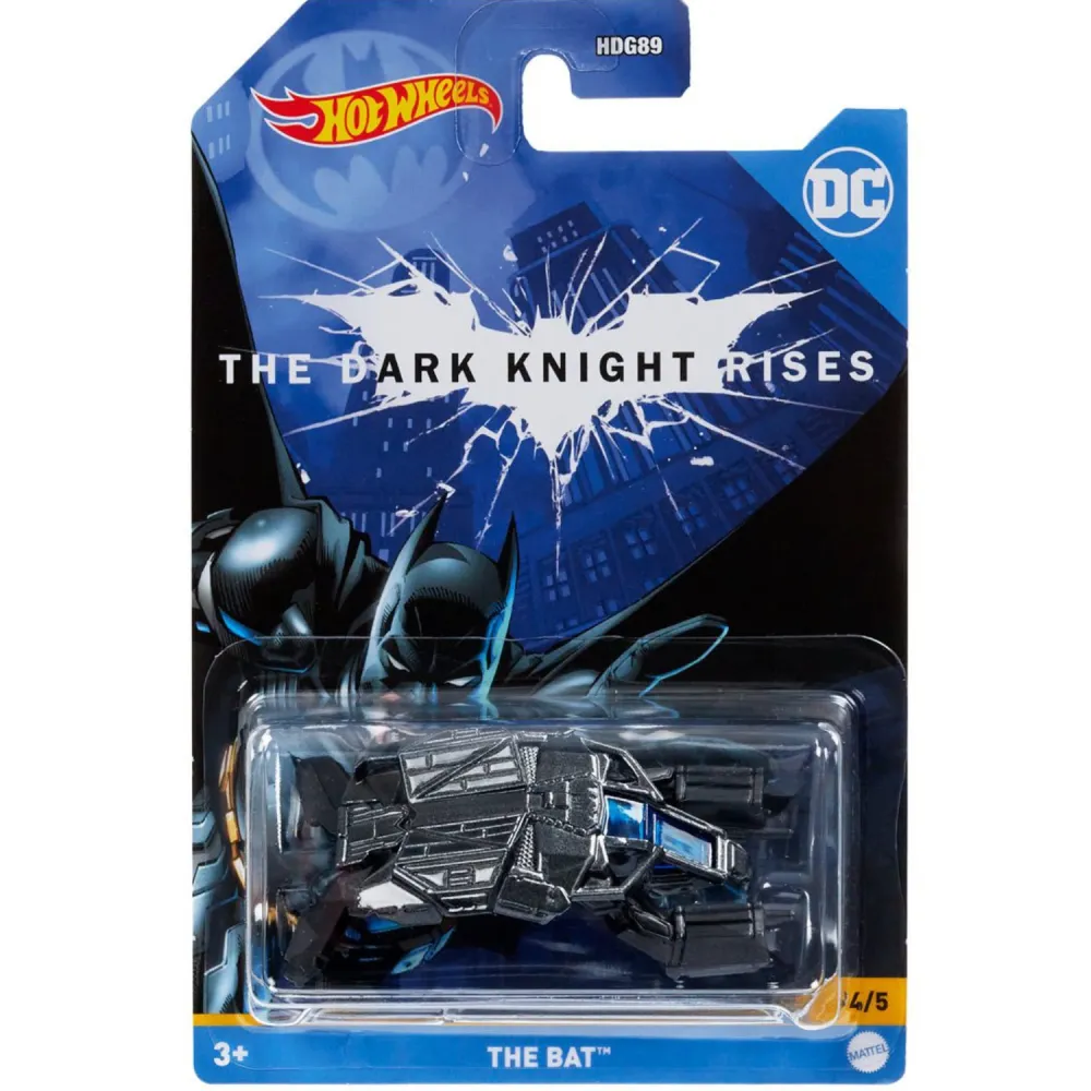 DC COMICS THE DARK KNIGHT RISES THE BAT DIE-CAST & PLASTIC HOT WHEELS VEHICLES [4/5]