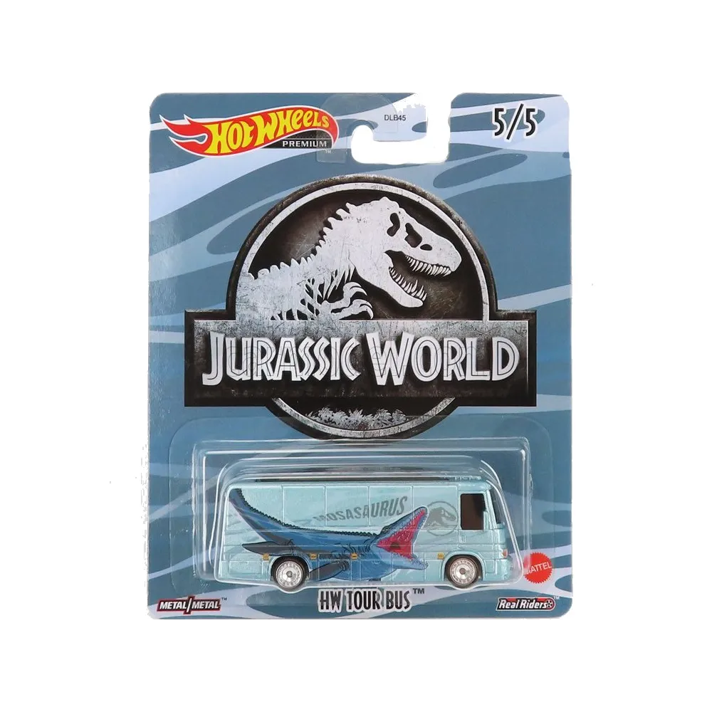 JURASSIC WORLD HW TOUR BUS DIE-CAST & PLASTIC HOT WHEELS VEHICLES [5/5]