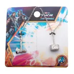 MARVEL COMICS LOVE AND THUNDER Mjölnir & Stormbreaker BESTIES PENDANT NECKLACE