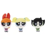 THE POWERPUFF GIRLS BUTTERCUP, BLOSSOM and BUBBLES CUDDLY SOFT TOY 18cm