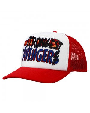 THOR LOVE AND THUNDER 'STRONGEST AVENGER' RED TRUCKER SNAPBACK BASBEALL CAP HAT