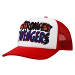 THOR LOVE AND THUNDER 'STRONGEST AVENGER' RED TRUCKER SNAPBACK BASBEALL CAP HAT