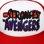 THOR LOVE AND THUNDER 'STRONGEST AVENGER' RED TRUCKER SNAPBACK BASBEALL CAP HAT