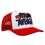 THOR LOVE AND THUNDER 'STRONGEST AVENGER' RED TRUCKER SNAPBACK BASBEALL CAP HAT