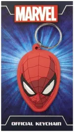 MARVEL COMICS SPIDER-MAN MASK RUBBER PVC KEYRING