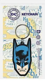 DC COMICS BATMAN MASK RUBBER PVC KEYRING