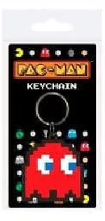 PAC-MAN BLINKY RUBBER PVC KEYRING