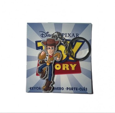 DISNEY'S PIXAR TOY STORY WOODY RUBBER PVC KEYRING