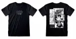 STAR WARS LOGO AND MANGA FRONT AND BACK PRINT BLACK T-SHIRT