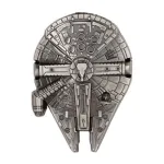 STAR WARS MILLENNIUM FALCON PEWTER PIN BADGE