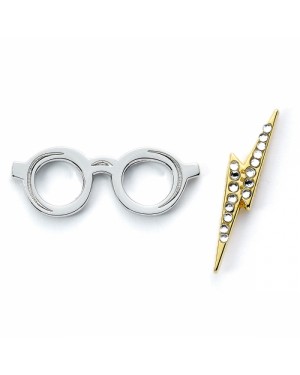 HARRY POTTER HARRY'S GLASSES AND SCAR PIN BADGE (SET OF 2)