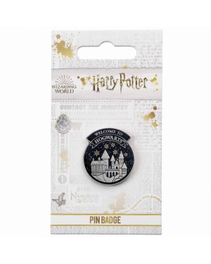 HARRY POTTER WELCOME TO HOGWARTS PIN BADGE