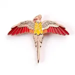 HARRY POTTER DUMBLEDORE'S FAWKES THE PHOENIX PIN BADGE