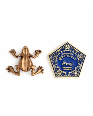 HARRY POTTER HONEYDUKES CHOCOLATE FROG MAGICAL CONFECTIONARY PIN BADGE (SET OF 2)