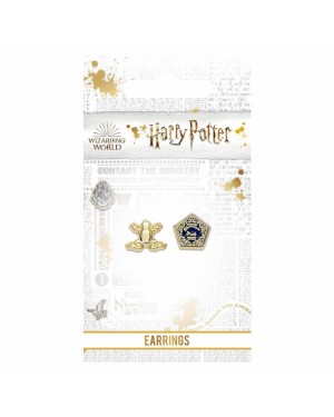 HARRY POTTER HONEYDUKES CHOCOLATE FROG SILVER PLATED PAIR OF STUD EARRINGS