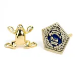 HARRY POTTER HONEYDUKES CHOCOLATE FROG SILVER PLATED PAIR OF STUD EARRINGS