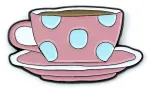 FRIENDS COFFEE MUG PIN BADGE