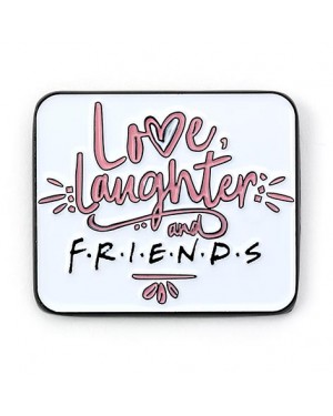 FRIENDS LOVE LAUGHTER PIN BADGE